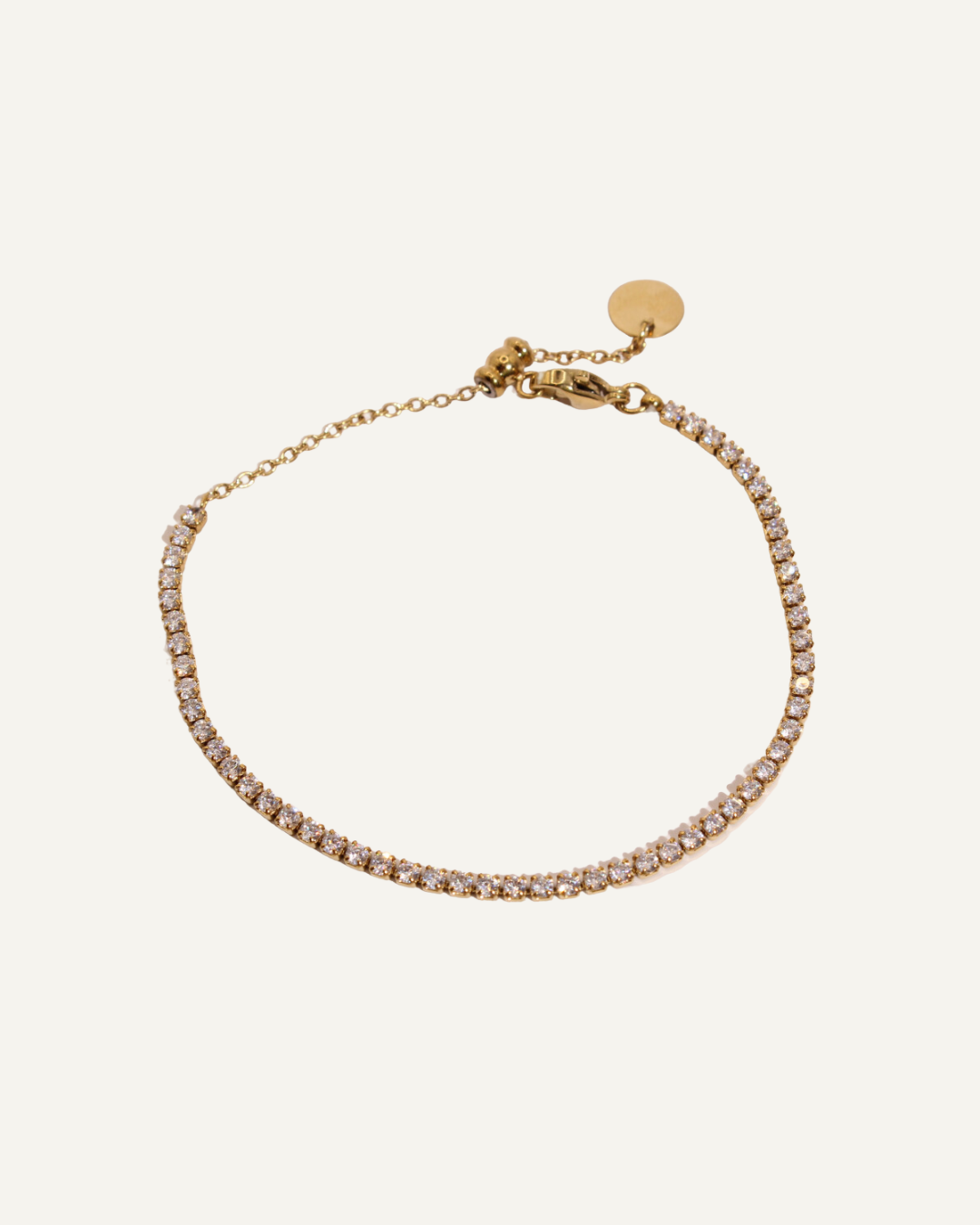 Helena | Bracelet en acier inoxydable et zircons
