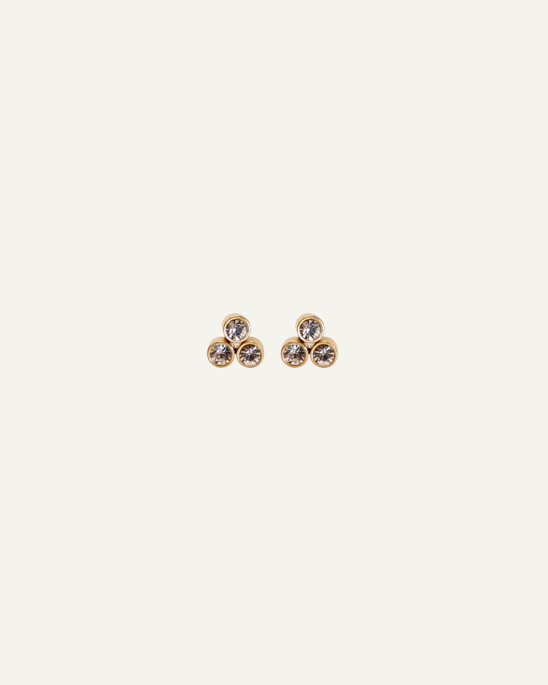 Juicy | Boucles d'oreilles en acier inoxydable et zircons