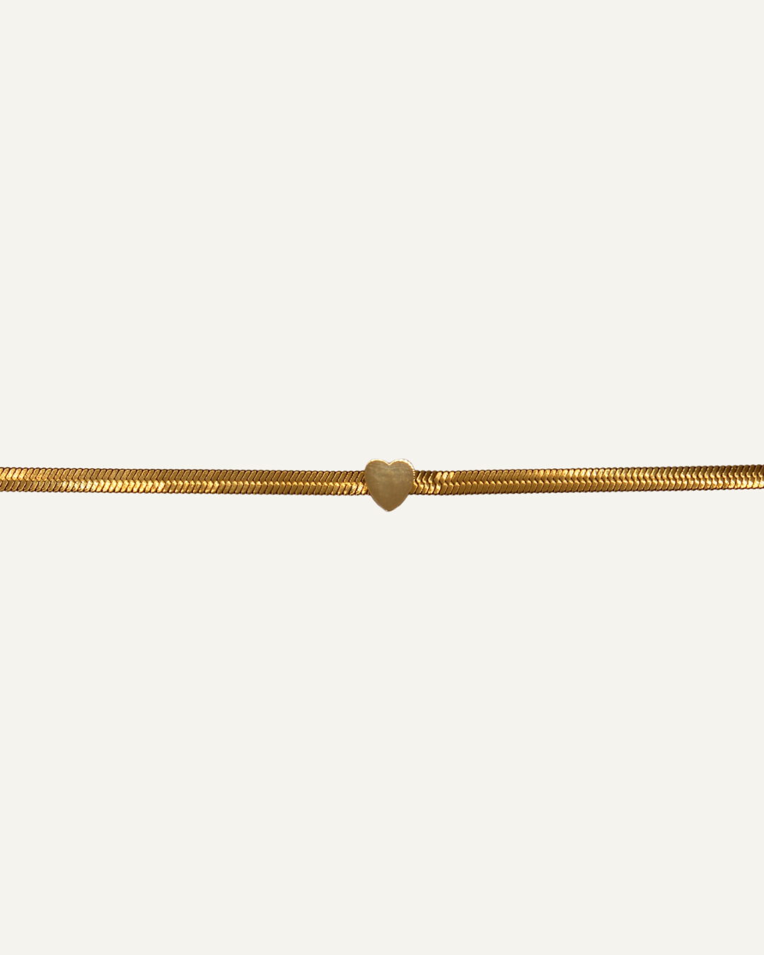 Salomé | bracelet souple en acier inoxydable avec cœur