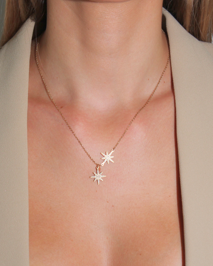 Chiara | Collier en acier inoxydable et zircons