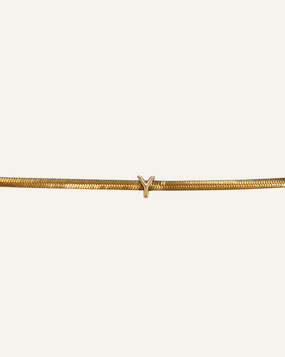 Salomé | bracelet souple en acier inoxydable avec lettre